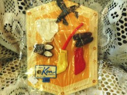 1961 - 62 VINTAGE KEN ACCESSORIES PAK  ON PACKAGING UNUSED